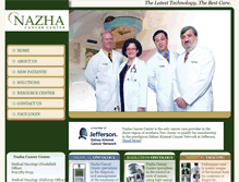 Tablet Screenshot of nazhacancercenter.com